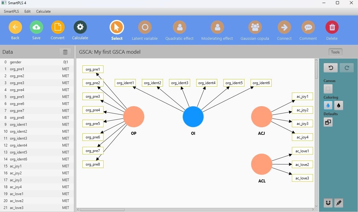 لوحة النماذج (Modeling Workspace)